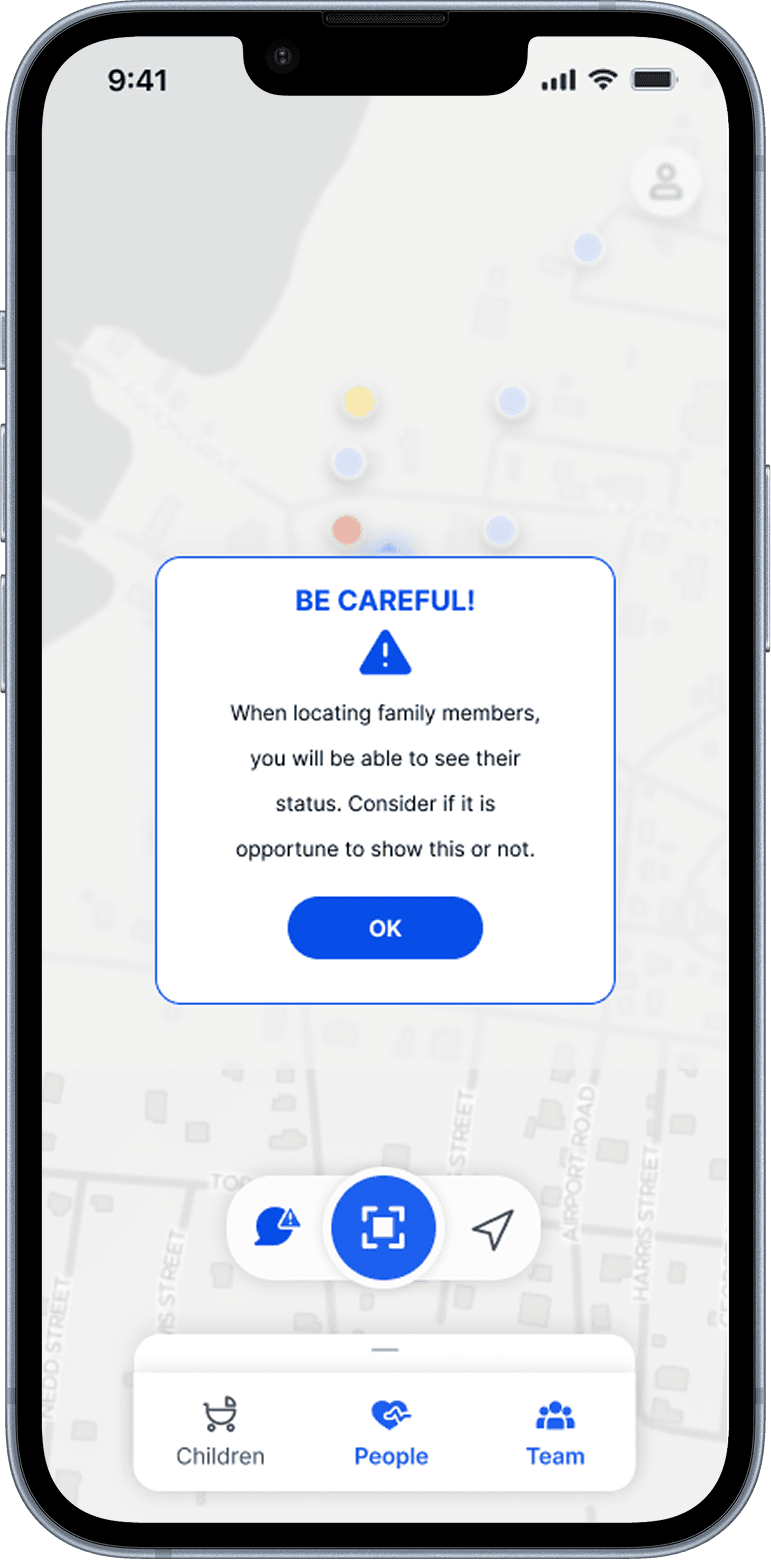 Family finder — be careful warning.