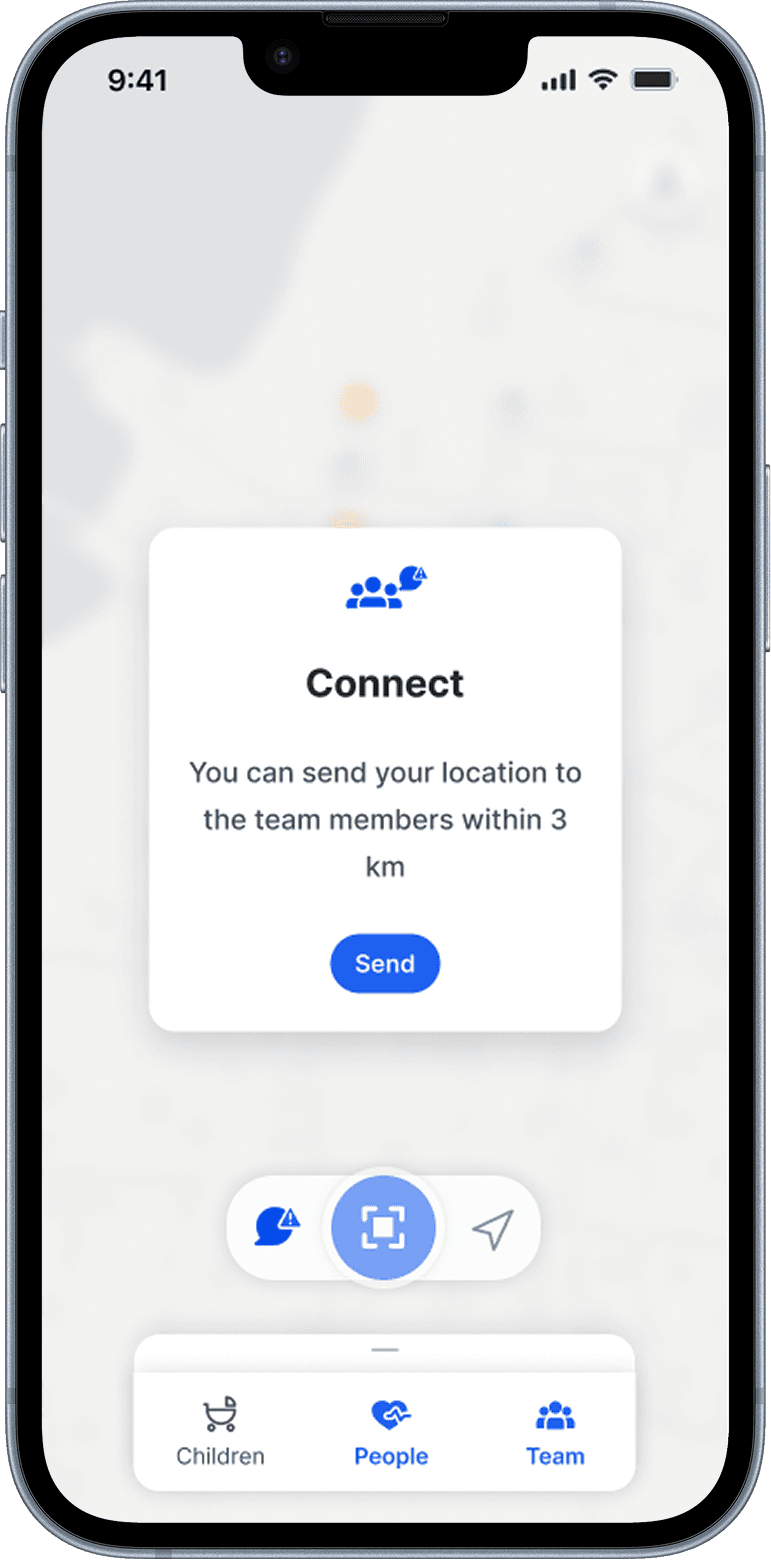 Internal communication — connect screen.