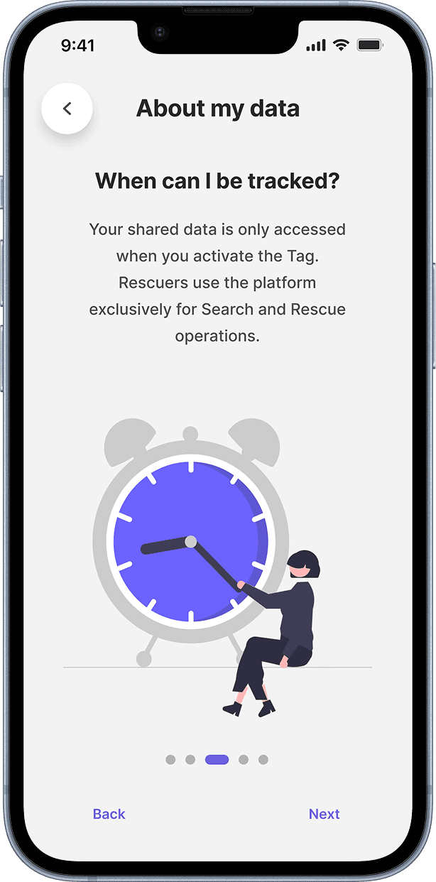 About my data — when can I be tracked.
